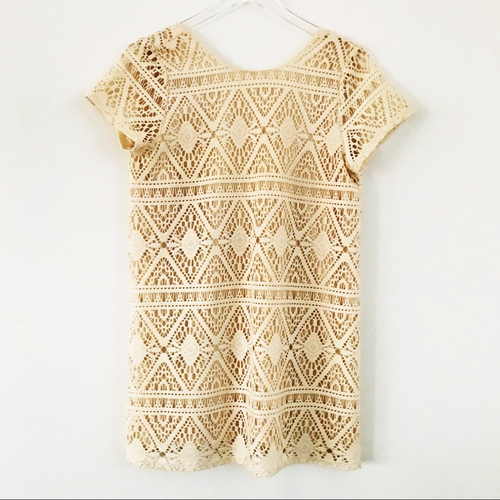 Show Me Your Mumu tunic lace off white dress Small